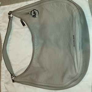 MICHAEL KORS LYDIA LARGE HOBO LEATHER